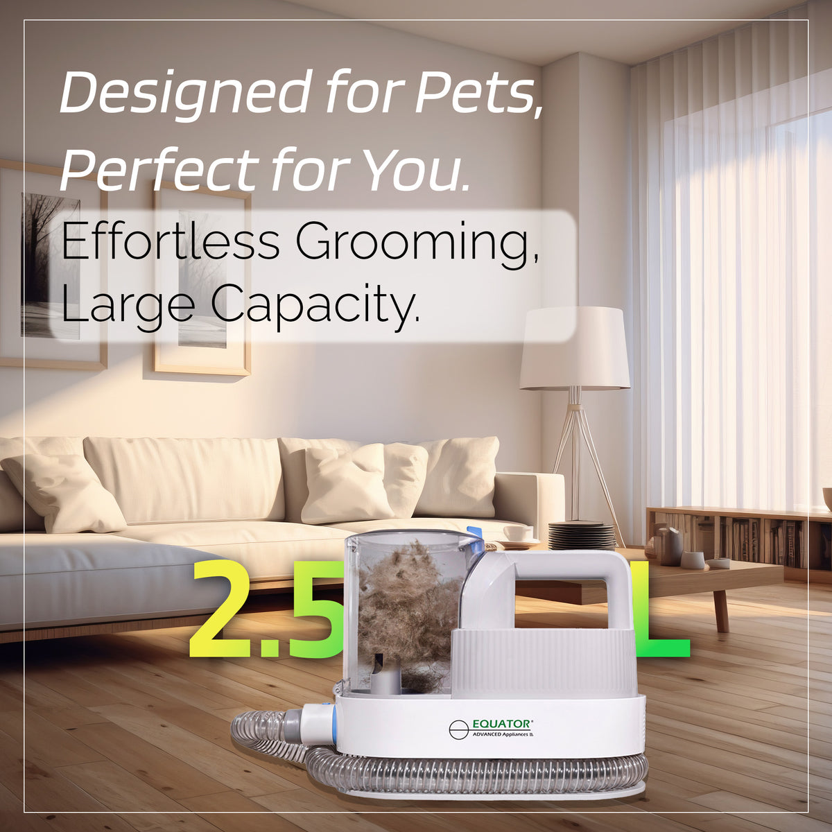 ENSEMBLE MAISON SAINE POUR ANIMAUX DE COMPAGNIE Niveau 2 Purificateur d'air pour toiletteur Humidificateur 110V 431 pi²