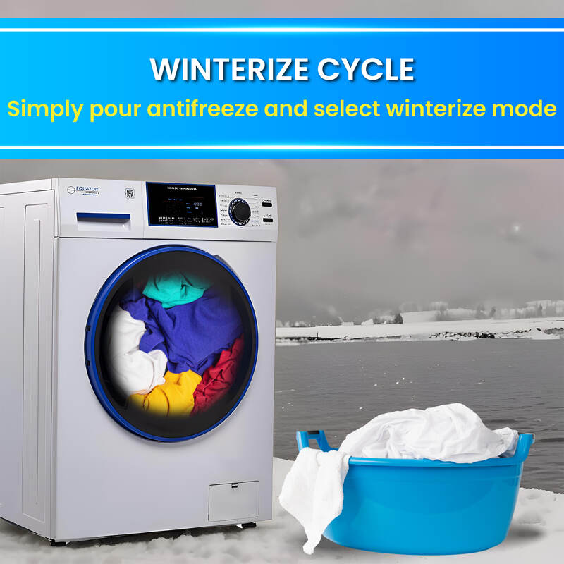 Original Marine Combo Washer Dryer ANTI CORROSION 1.62 cf/15 lbs 1400 RPM Salt Wash 110V