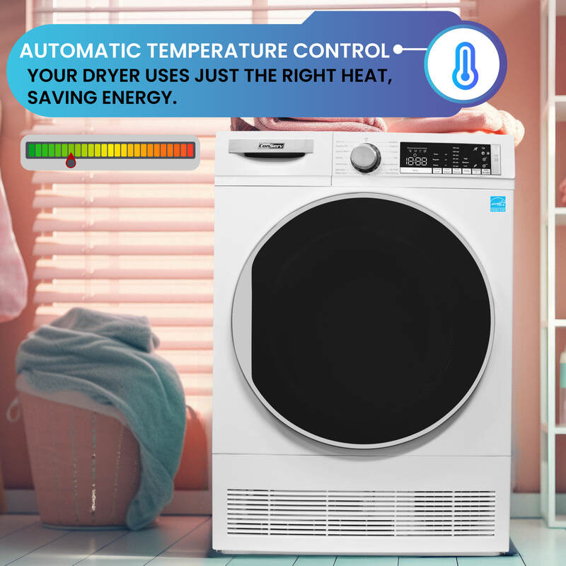 ConServ 4cf Dryer Condensing/Ventless Sanitize LED Display Rev. Door 220V EStar