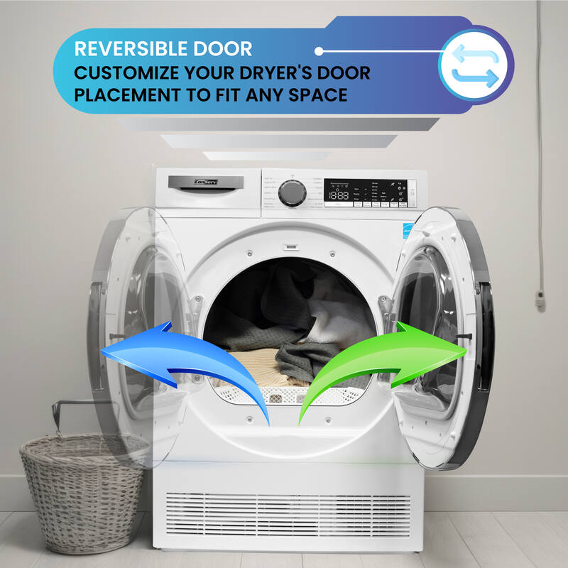 ConServ 4cf Dryer Condensing/Ventless Sanitize LED Display Rev. Door 220V EStar
