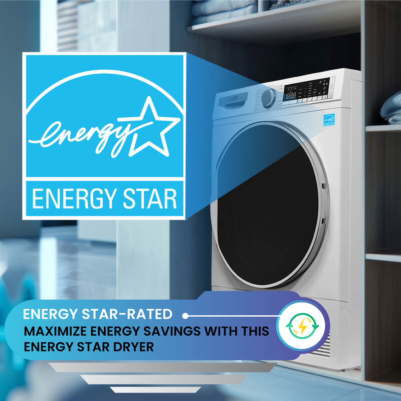 ConServ 4cf Dryer Condensing/Ventless Sanitize LED Display Rev. Door 220V EStar