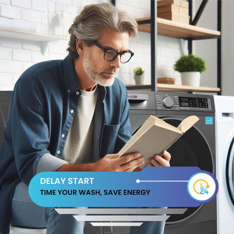 Sèche-linge à condensation/sans évacuation ConServ 4cf, assainissement, affichage LED, porte réversible, 220V, EStar (reconditionné)
