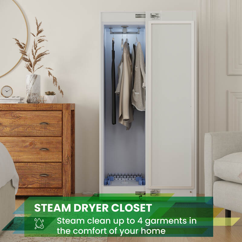 Steam Dryer Closet Sanitize Deodorize Refresh Slim110V