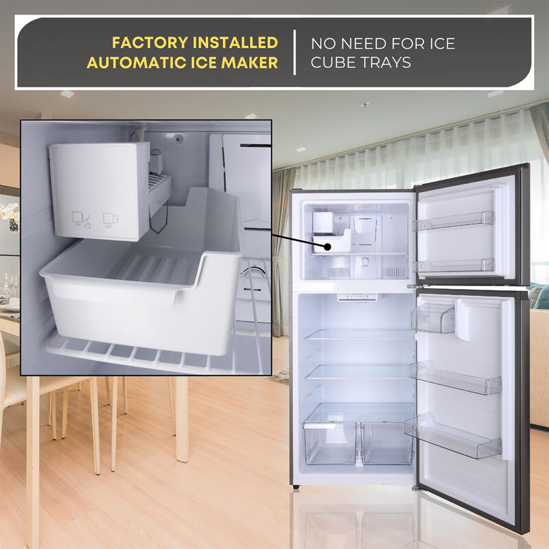 Conserv 30in Refrigerator 18cf Top Freezer INSTALLED ICE MAKER E-Star 110V