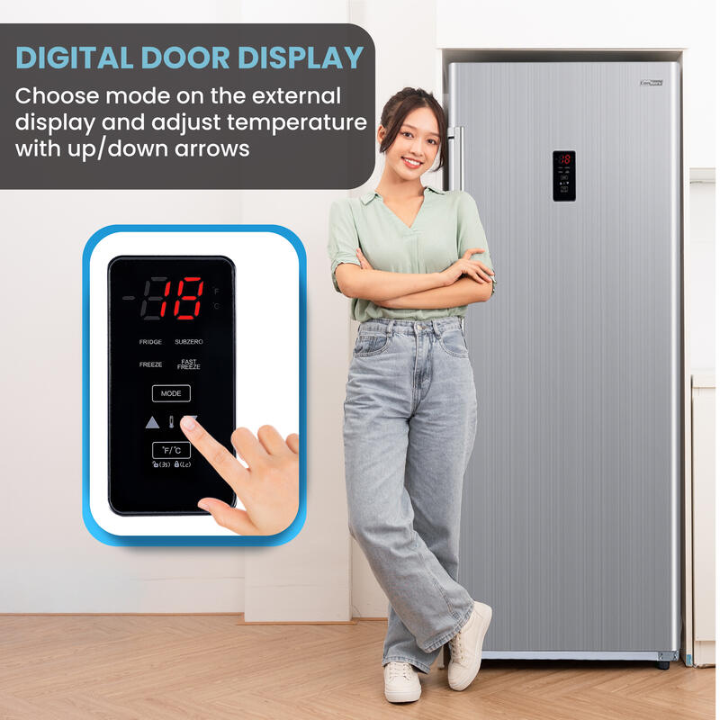 Congélateur vertical Conserv 14 pi³ CONVERTIBLE EN RÉFRIGÉRATEUR, prêt pour garage, certifié Energy Star, 28 po de large, 110 V
