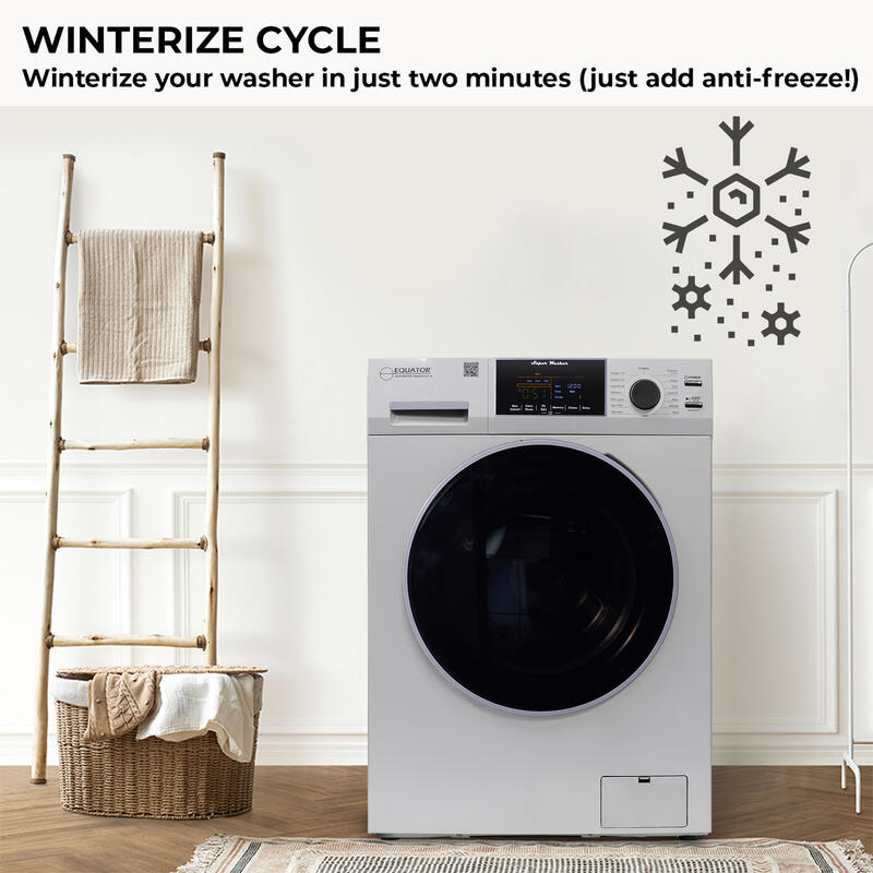 Laveuse à chargement frontal 1,6 pi³/15 lb, blanc, 110 V, 15 programmes + cycle pour animaux de compagnie