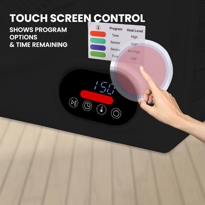 Compact Vented Sensor Dryer 3.5cf/13lbs 110V Bottom control DIGITAL Black (Renewed)