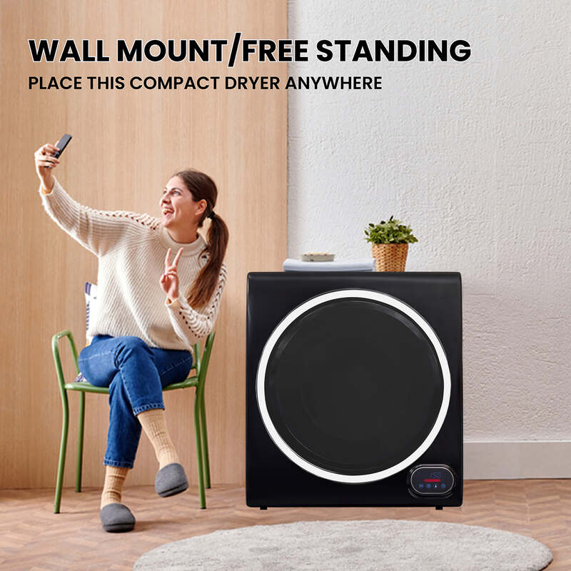 Compact Vented Sensor Dryer 3.5cf/13lbs 110V Bottom control DIGITAL Black (Renewed)