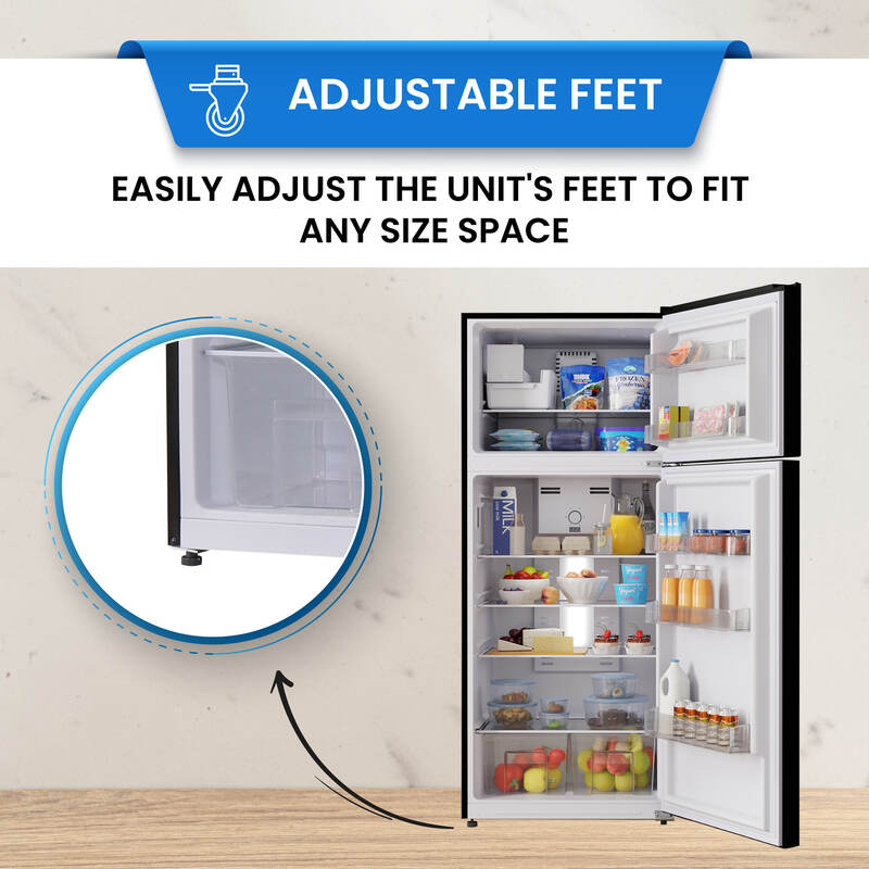 Conserv 30in RETRO Refrigerator 18cf Top Mount FACTORY INSTALLED ICE MAKER 110V Handle