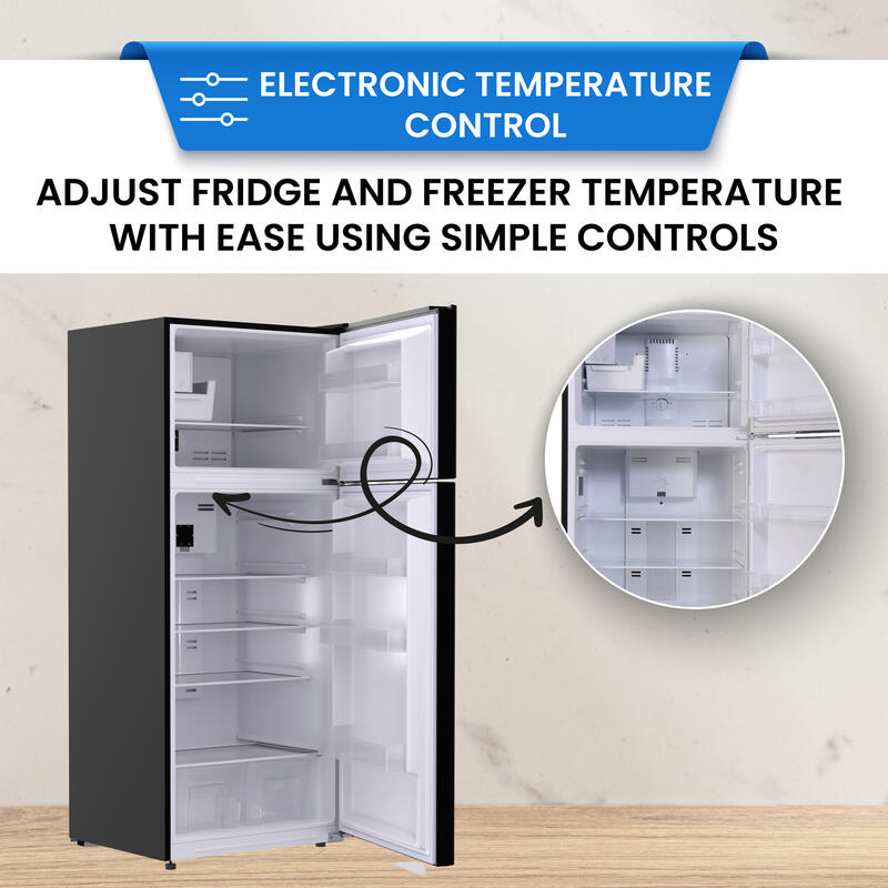 Conserv 30in RETRO Refrigerator 18cf Top Mount FACTORY INSTALLED ICE MAKER 110V Handle