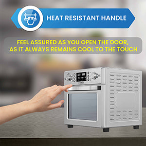Friteuse à air chaud Equator 5-en-1 pour comptoir + convection + pizza + gril + déshydrateur, acier inoxydable