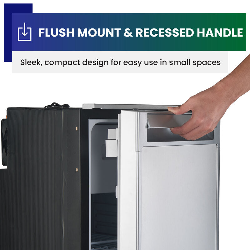 Compact RV-Marine-Offgrid Convertible Refrigerator-Freezer 1.6cf 12V 110V
