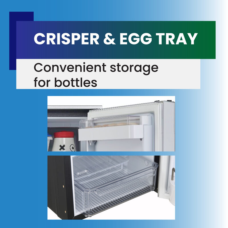 Compact RV-Marine-Offgrid Convertible Refrigerator-Freezer 1.6cf 12V 110V
