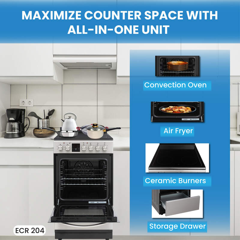TINY HOME ULTRA COMPACT APPLIANCE PACK- Combo Washer-Dryer+Dishwasher+Cooking Range+Refrigerator+Microwave