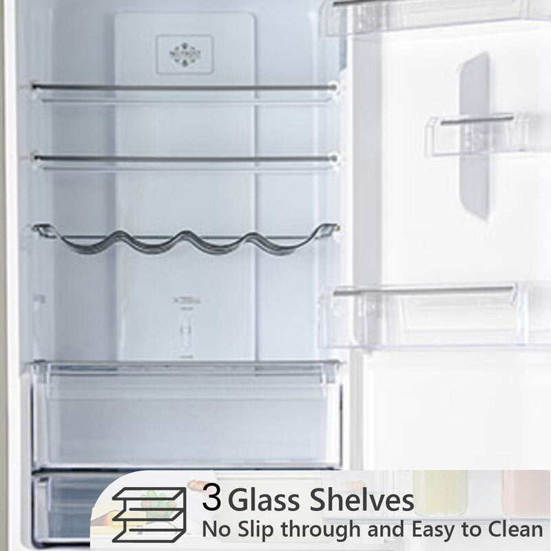 Conserv 11.5cf Tall Frost Free Ref-Freezer 24in Wine Rack E-Star 43dB Stainless