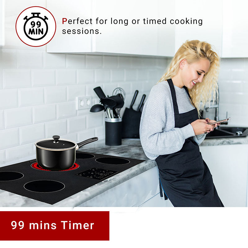 Equator 36 inch Built-In 5 Burner Induction Cooktop POWER BOOST Keep Warm 240V/9600W