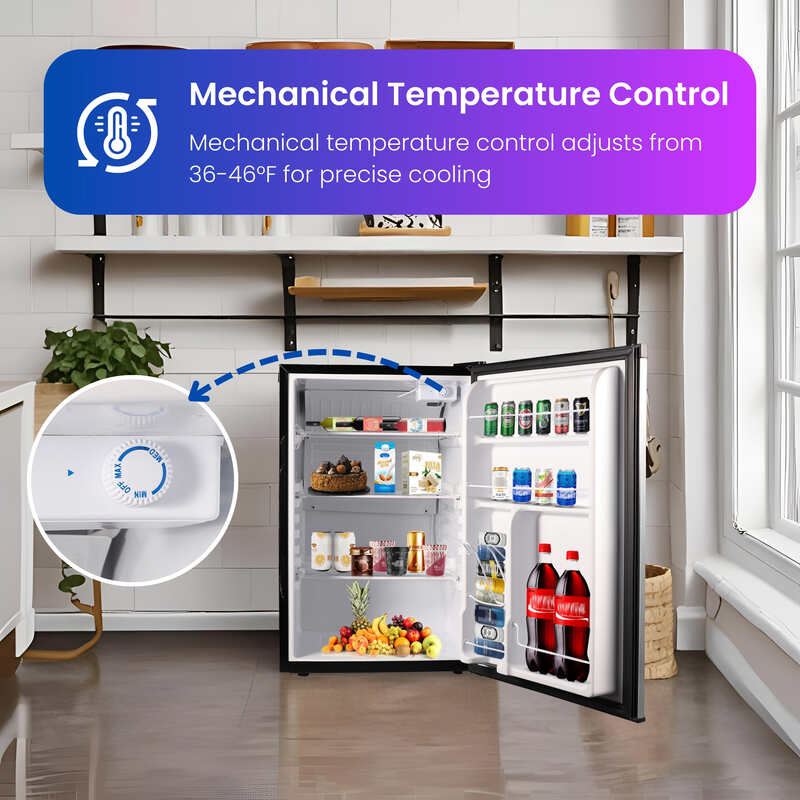 Conserv 20in STAINLESS Compact Refrigerator 4.5cF Reversible Door 110V