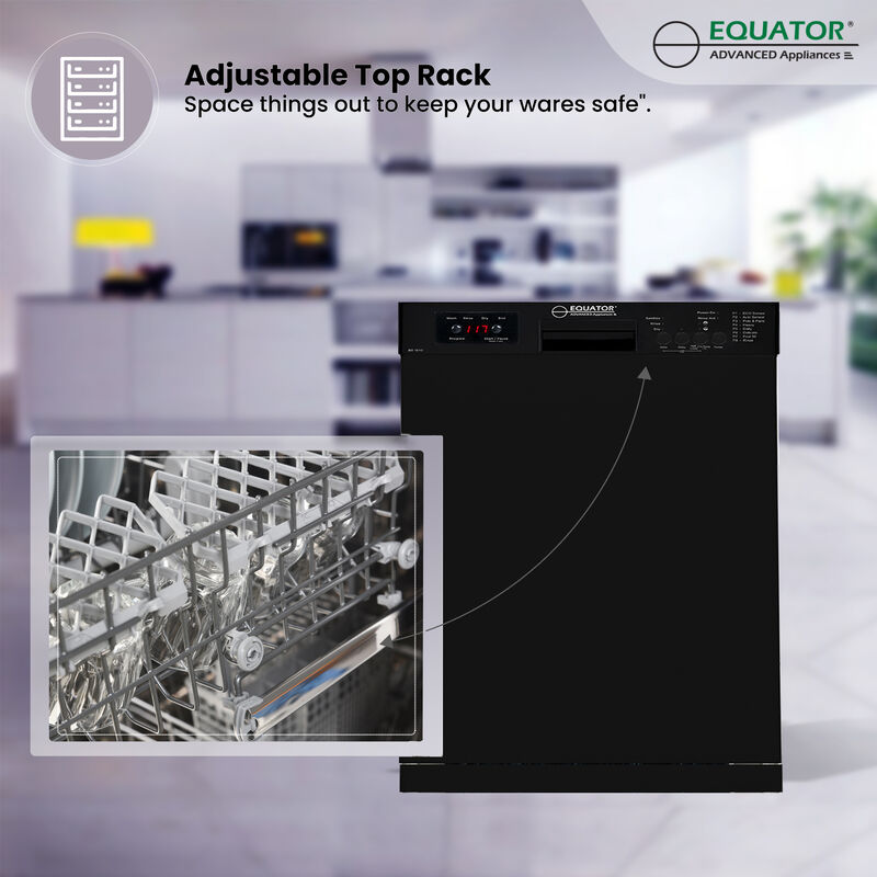 24 in 82 Series Dishwasher 14 place+Wine Rack 3.4g QUIET 51 dB 110V EStar