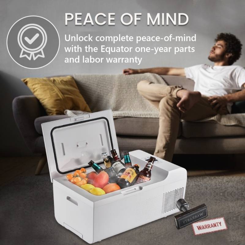 Rolling Fridge-Freezer Portable Casters Retractable Handle 0.7cf 12/110V