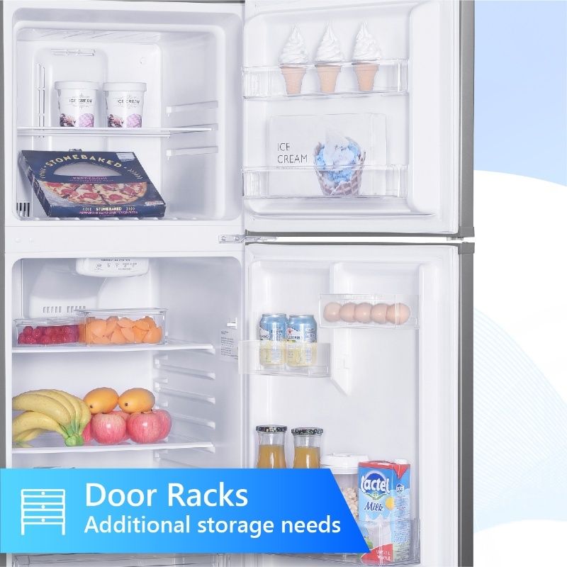 Refrigerador Conserv de 10 pies cúbicos, congelador superior, 24 pulgadas, sin escarcha, Energy Star, silencioso 43dB, 110V, acero inoxidable