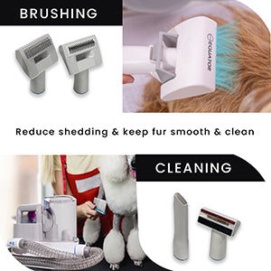 Equator 2.5L/120V Advanced Pet Groomer w/ Adjustable Clipping Comb and Detachable Hose