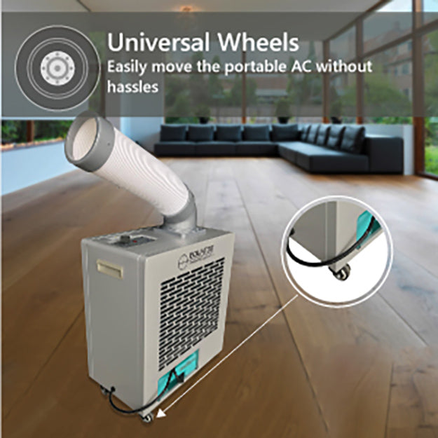 Equator 7000BTU Weatherized Outdoor Air Conditioner + Fan IP24 Casters 110V