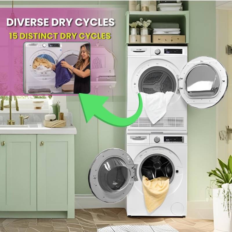 Lavadora Conserv Luxe de 2.2 pies cúbicos 110V + Secadora de condensación de 4 pies cúbicos 220V, garantía de 2 años