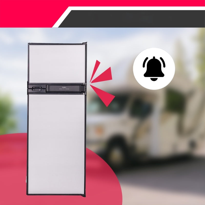 Conserv 12V/DC Refrigerator Freezer 10cf Stainless for RV BOAT OFF-GRID 2 Doors+ AC/ DC Adapter