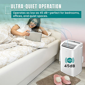 Equator 16000Btu PORTABLE AIR CONDITIONER Cool and Heat Indoor 700sf AutoSwing 110V