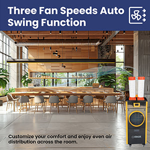 Aire acondicionado portátil Equator PRO de 18,000 BTU con calefacción y refrigeración para 1,000 pies cuadrados, interior/exterior, 110V