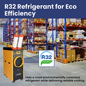 Aire acondicionado portátil Equator PRO de 18,000 BTU con calefacción y refrigeración para 1,000 pies cuadrados, interior/exterior, 110V