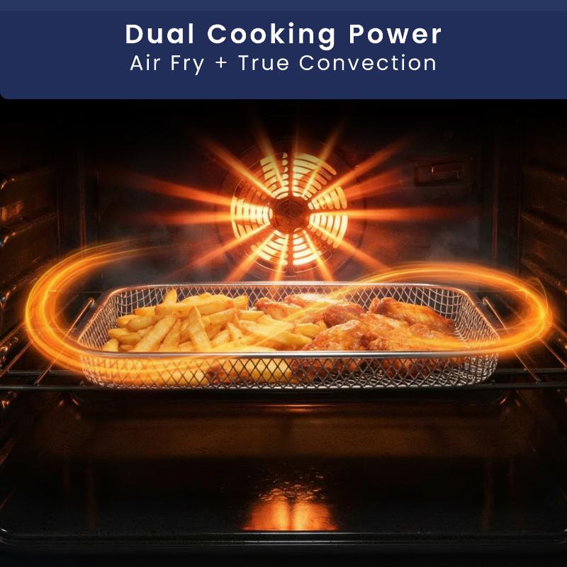 Equator 20 Electric Cooking Range 4 Ceramic Burner CONVECTION OVEN AIR FRYER SS