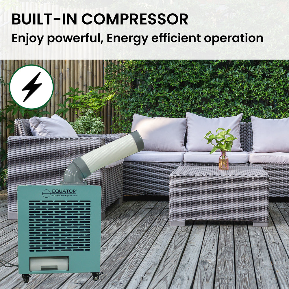 Climatiseur extérieur Equator 3-en-1 AC Chauffage 9000 BTU IP24 à roulettes 110V