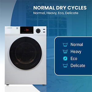 Deluxe 24 in 220V Vented SENSOR Dryer SANITIZE 4 cu.ft Touch Control DIGITAL