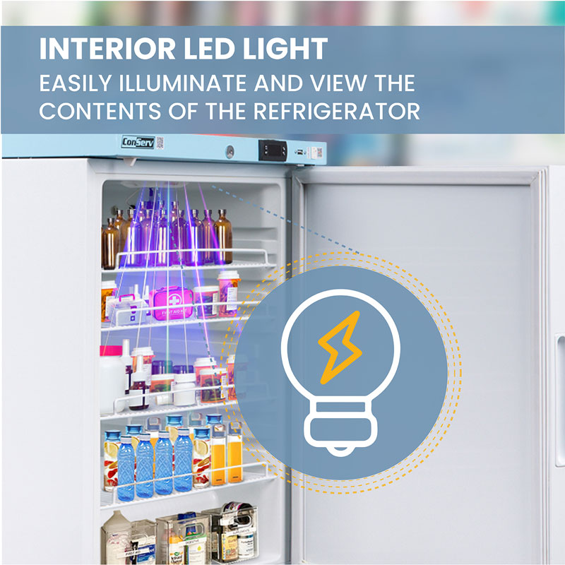 Refrigerador COMERCIAL/FARMACÉUTICO Conserv Compact de 24 pulgadas, 3.9 pies cúbicos, WIFI, 110V