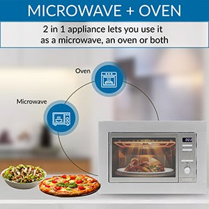 Equator Hybrid Microwave+Oven 0.8 cu.ft. Free Standing/Built-in Stainless w/Trim