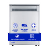 Compact RV-Marine-Offgrid Convertible Refrigerator-Freezer 1.6cf 12V 110V + AC/ DC Adapter