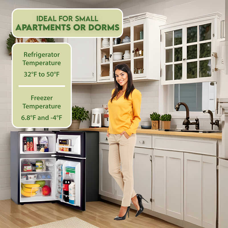 Conserv 19in STAINLESS Compact 2 Door Refrigerator 4.5cf Reversible Door 110V