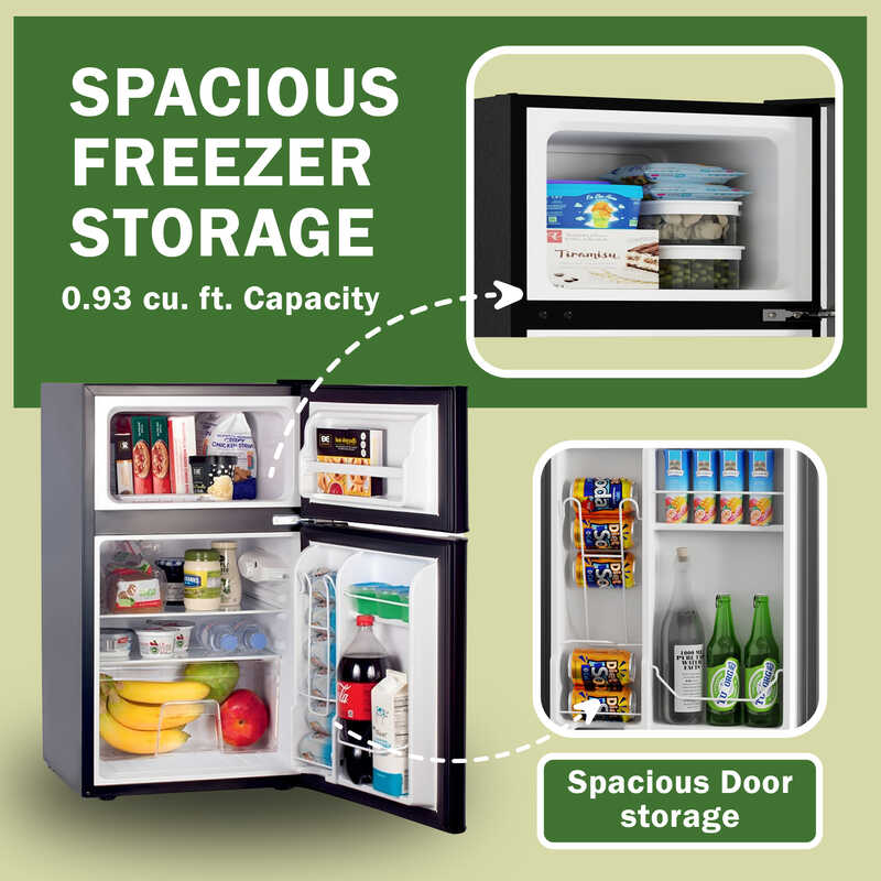 Conserv 19in STAINLESS Compact 2 Door Refrigerator 4.5cf Reversible Door 110V
