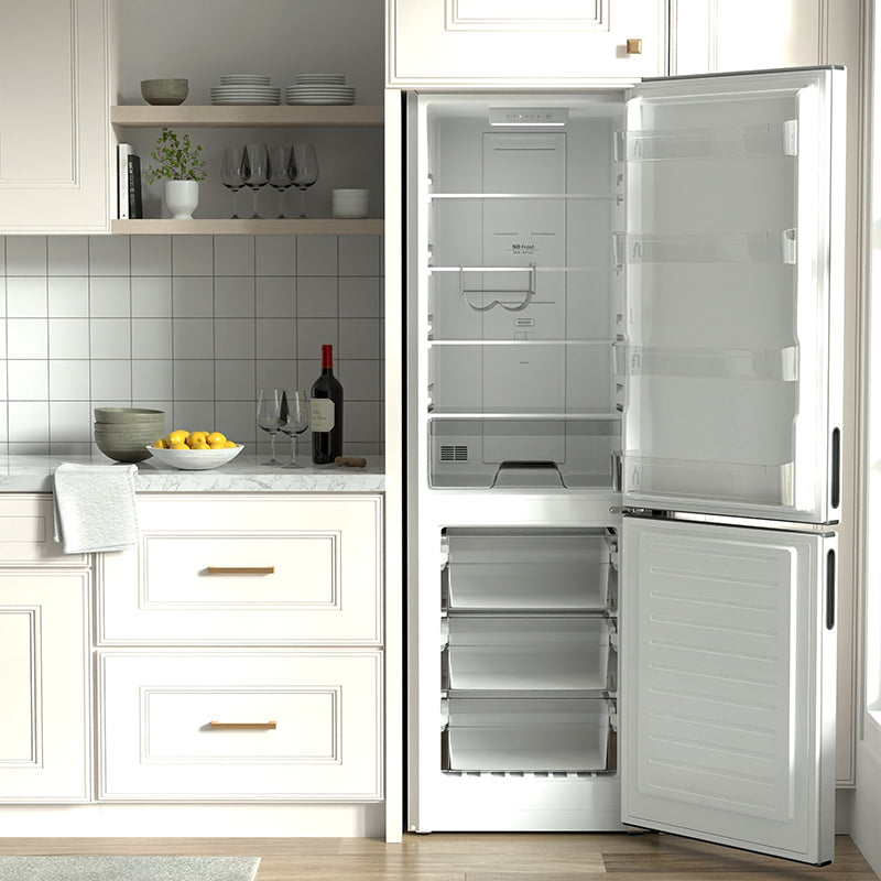 Conserv 11cf Bottom Freezer Refrigerator 24in w/ WINE RACK Stainless 110V