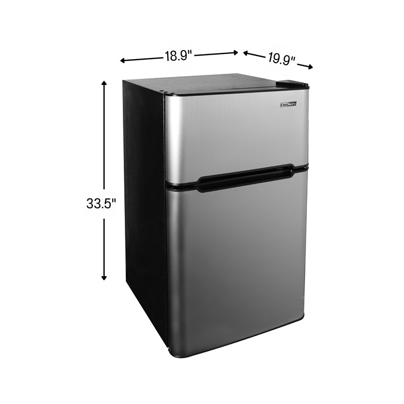 Conserv 19in STAINLESS Compact 2 Door Refrigerator 4.5cf Reversible Door 110V