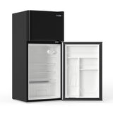 Refrigerador compacto Conserv de 19 pulgadas, color NEGRO, 2 puertas, 4.5 pies cúbicos, puerta reversible, 110V