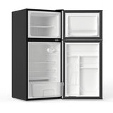 Refrigerador compacto Conserv de 19 pulgadas, color NEGRO, 2 puertas, 4.5 pies cúbicos, puerta reversible, 110V