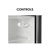 Refrigerador compacto Conserv de 19 pulgadas, color NEGRO, 2 puertas, 4.5 pies cúbicos, puerta reversible, 110V
