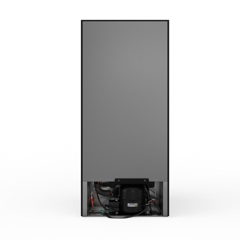 Refrigerador compacto Conserv de 19 pulgadas, color NEGRO, 2 puertas, 4.5 pies cúbicos, puerta reversible, 110V