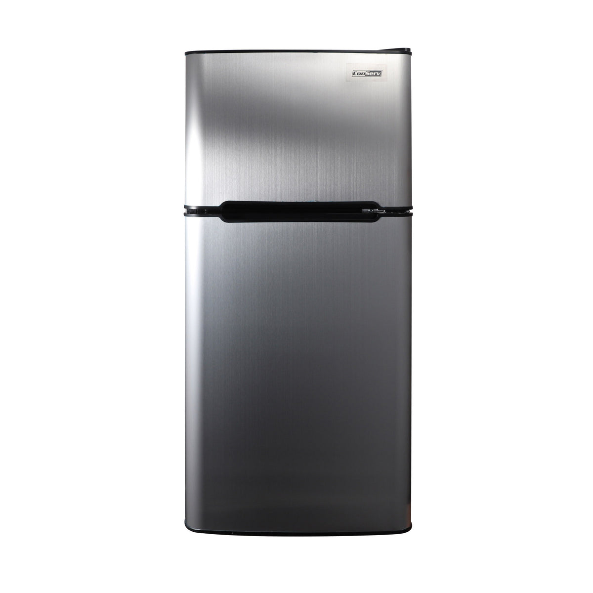 Refrigerador compacto Conserv de 19 pulgadas, color NEGRO, 2 puertas, 4.5 pies cúbicos, puerta reversible, 110V