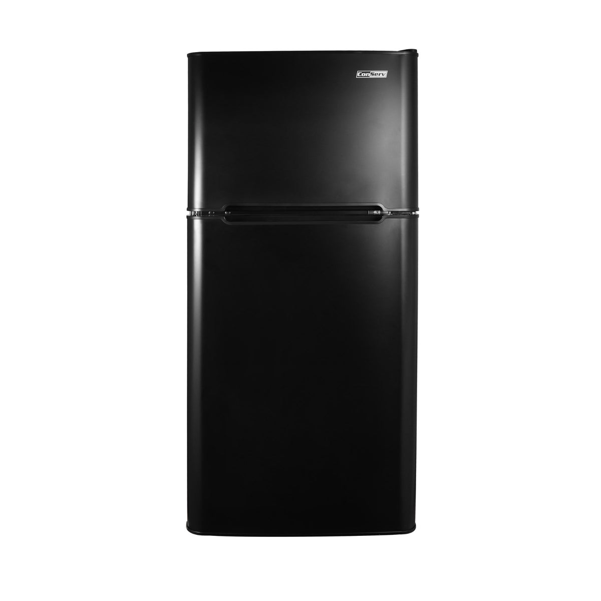 Refrigerador compacto Conserv de 19 pulgadas, color NEGRO, 2 puertas, 4.5 pies cúbicos, puerta reversible, 110V