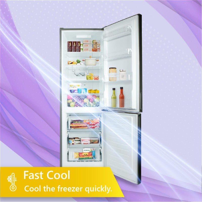 Conserv 11cf Bottom Freezer Refrigerator 24in w/ WINE RACK Stainless 110V
