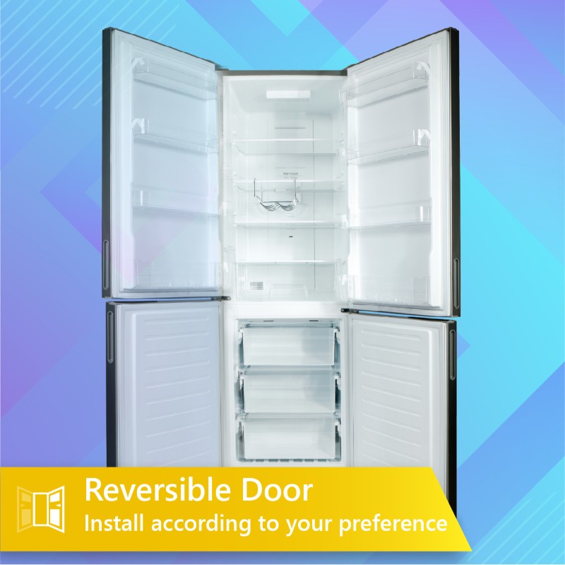 Conserv 11cf Bottom Freezer Refrigerator 24in w/ WINE RACK Stainless 110V