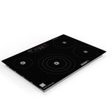 Placa de cocina híbrida eléctrica Equator de 30” – 4 quemadores (2 de inducción + 2 de cerámica), 9 niveles de potencia, 220V